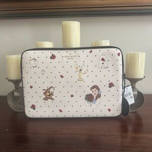 Kate Spade Cream Polka Dot Laptop Sleeve